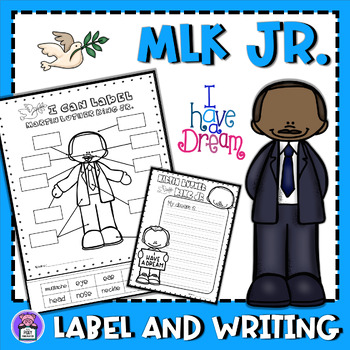 Preview of Martin Luther King Jr. Labels and Writing Activity | MLK Day