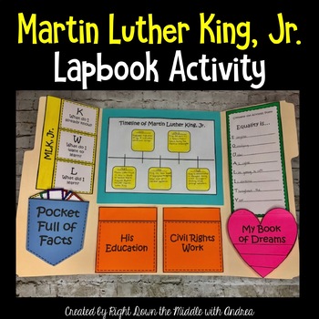 Preview of Martin Luther King Jr. Lapbook Activity