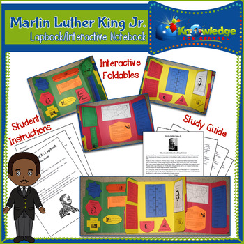 Preview of Martin Luther King Jr. Lapbook / Interactive Notebook - Black History Month