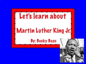Preview of Martin Luther King Jr. Smart Board Lesson