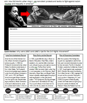Preview of Dr. Martin Luther King Jr. and the Civil Rights Movement