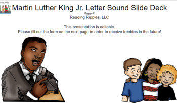 Preview of Martin Luther King Jr. Letter Sound Drill Deck