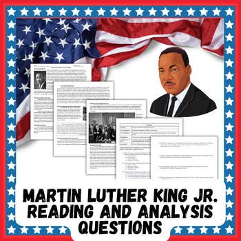 Preview of Martin Luther King Jr. Life and Legacy Reading and Analysis Packet- MLK Jr. Day