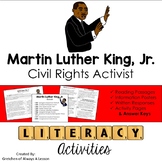 Martin Luther King Jr (MLK) Literacy Activities for Black 