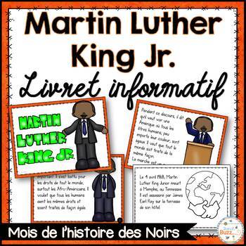 Preview of French Black History Month Martin Luther King Jr. - Livret de lecture informatif