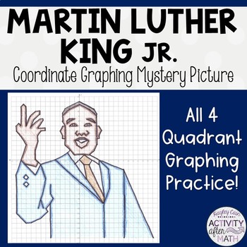 Preview of Martin Luther King Jr.(MLK) Coordinate Graphing Picture