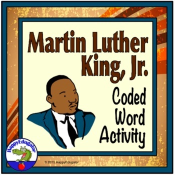 Preview of Martin Luther King Jr. MLK Day Black History Month Coded Words Activity