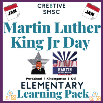 Preview of Martin Luther King Jr (MLK) Elementary Pack