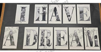 Preview of Martin Luther King, Jr. MLK I Have A Dream Sign Bulletin Board Display Poster