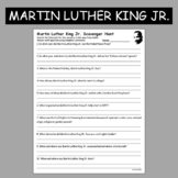 Martin Luther King Jr. MLK Internet Scavenger Hunt Worksheet