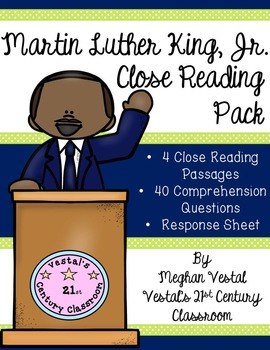 Preview of Martin Luther King, Jr. Reading Passages