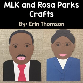 Preview of Martin Luther King, Jr. (MLK) and Rosa Parks Crafts {Black History Month}