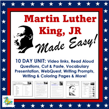 Preview of Martin Luther King Jr. Made Easy! for MLK Day or Black History Month