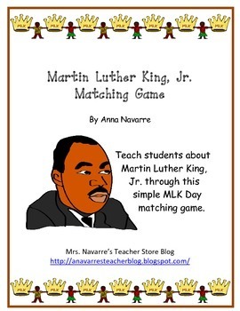 Preview of Martin Luther King, Jr. Matching Game