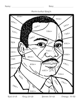 Martin Luther King Jr. Math: Multiplication by Miss Andres | TpT