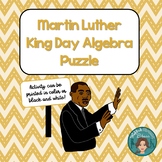 Martin Luther King Jr Algebra Puzzle for the middle and hi