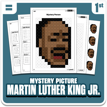 Preview of Martin Luther King Jr. - Math Mystery Picture Grade 1: Operations