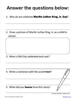 Martin Luther King, Jr. Math and Literacy Activities Second Grade ...