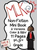 Martin Luther King Jr. Mini Book 2 Versions {11 Pages Each}