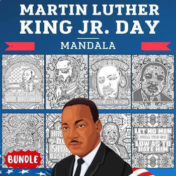 Preview of Printable Martin Luther King Jr | Mlk Coloring Pages - Fun January Activities