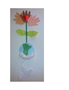 Preview of Martin Luther King Jr. Multiracial Peace Flower