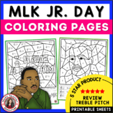 Martin Luther King Jr. Music Coloring Pages: 12 Music Colo