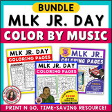 Black History Month Music Lesson Activities -  Color by Mu