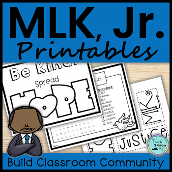 Preview of Martin Luther King Jr. Crafts & Activities for MLK Day Black History Month
