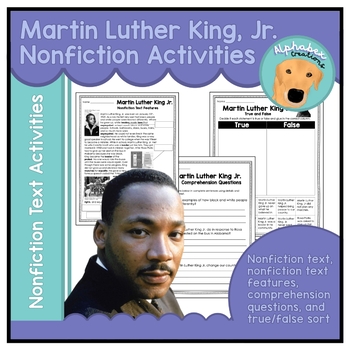Preview of Martin Luther King, Jr. Nonfiction Activities