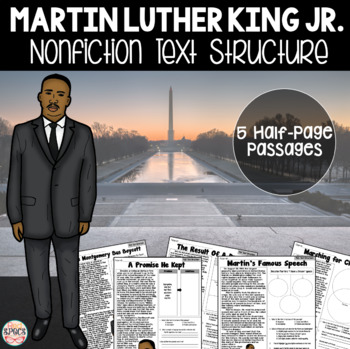 Preview of Martin Luther King Jr. Nonfiction Text Structure Passages + Digital Version