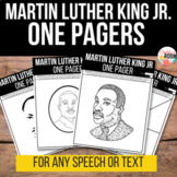 Martin Luther King Jr. One Pager