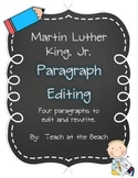 Martin Luther King Jr. Paragraph Editing