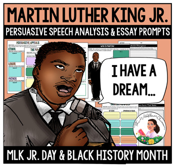 Preview of Martin Luther King Jr. Persuasive Speech Analysis | Middle School