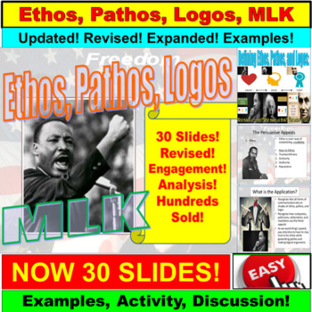 Preview of Martin Luther King Jr. Digital Lesson: Ethos, Pathos, Logos