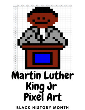 Preview of Martin Luther King Jr. Pixel Art