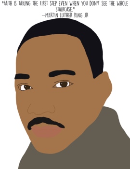 Preview of Martin Luther King Jr Poster - MLK