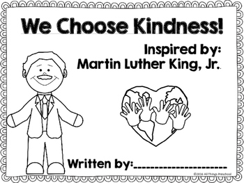 Martin Luther King, Jr Preschool Book; Kindness by All Things Preschool