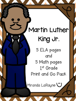 Preview of Martin Luther King Jr. - Print and Go Pack