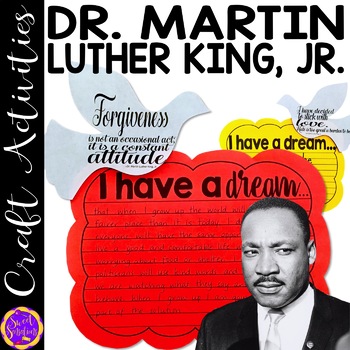 Preview of Martin Luther King Jr Craft - I Have a Dream Martin Luther King Writing Prompt