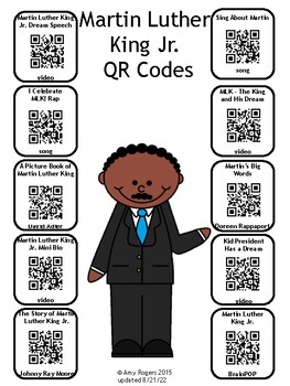 Preview of Martin Luther King Jr. QR Codes
