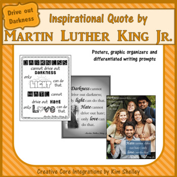Preview of DIGITAL too! Martin Luther King Jr. Quote Light and Love