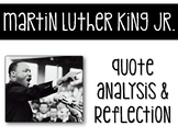 Martin Luther King Jr Quote Response