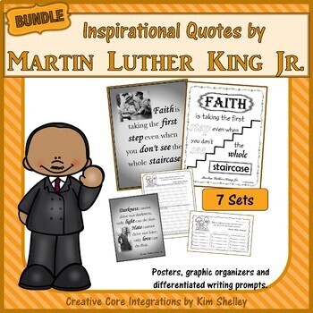 Preview of NOW DIGITAL too! Martin Luther King Jr. Quotes Bundle