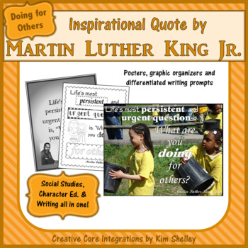 Preview of DIGITAL too! Martin Luther King Jr. Quotes DOING for OTHERS