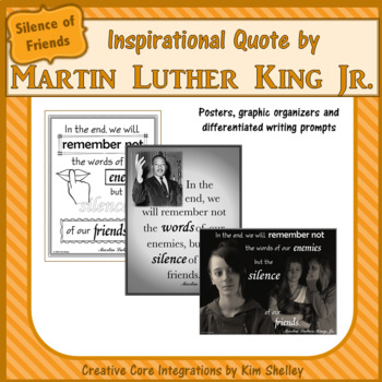Preview of DIGITAL too! Martin Luther King Jr. Quotes SILENCE