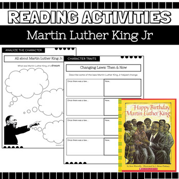 Preview of Martin Luther King Jr Reading Activities: Comprehension Packet