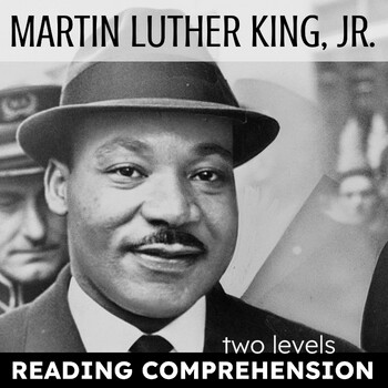 Preview of Martin Luther King Jr. READING COMPREHENSION