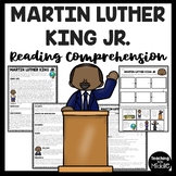 Martin Luther King Jr. Biography Reading Comprehension and