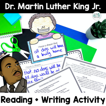 Preview of Martin Luther King Jr Reading Comprehension - MLK Day I Have a Dream
