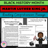 Martin Luther King Jr: Reading Comprehension | MLK Day and